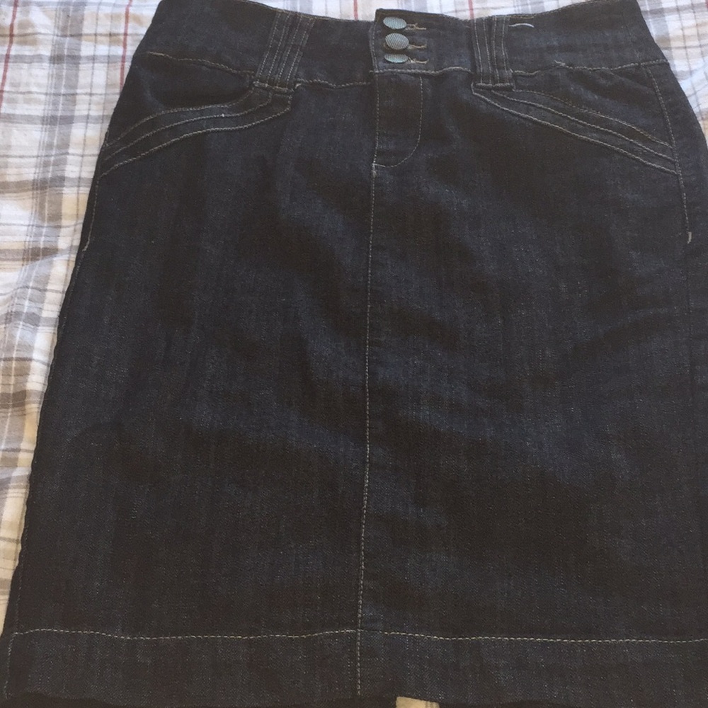 A jean skirt
